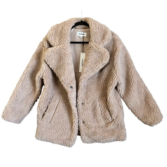 Vigoss Faux Shearling Teddy Coat - Picture 2 of 9